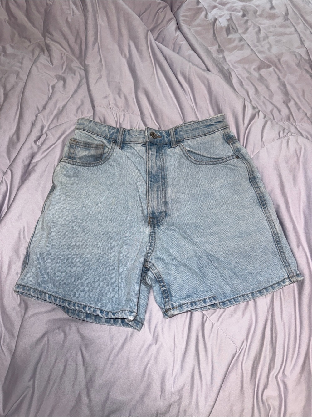 Zara Light Blue Denim Shorts
